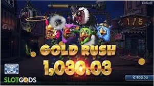 Pirots 3 Gold Rush 1030 big win