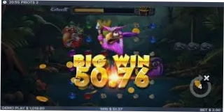 Pirots 2 Big Win 50.76 screen